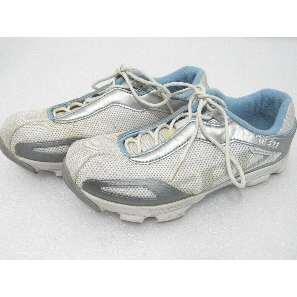 Shimano‎ White Athletic Bike SPD Performance SH-WF21 Shoes US 7.2 EU 39 EUC